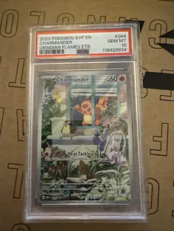 Pokemon TCG Charmander #044 SVP Black Star Promo Card Obsidian Flames PSA 10 - Image 1