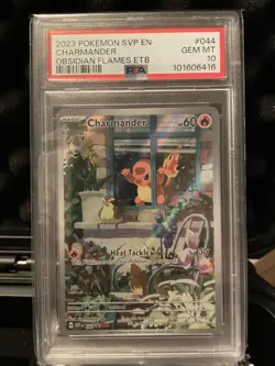 Pokemon TCG Charmander #044 SVP Black Star Promo Card Obsidian Flames PSA 10 - Image 1