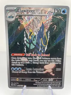 Clawitzer 141/132 - Pokemon Mega - Evolution Illustration Rare Holo - NM TCG - Image 1