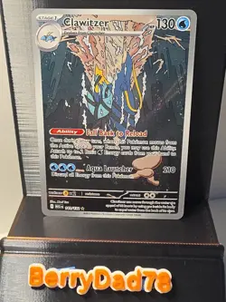 Clawitzer 141/132 Mega Evolution Illustration Rare Pokemon TCG NM - Image 1