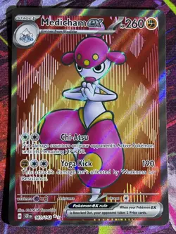 Medicham Ex 161/142 - Stellar Crown Pokemon TCG Full Art NM - Image 1