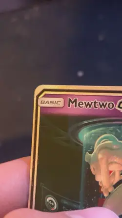 Pokemon TCG Mewtwo GX Secret Rare Card Black Star 76/73 Near Mint Condition - Image 3