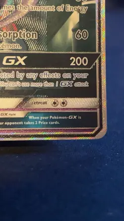 Pokemon TCG Mewtwo GX Secret Rare Card Black Star 76/73 Near Mint Condition - Image 5