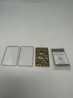 Pokemon Poliwhirl 23k Gold Plated Trading Card With COA Burger King 1999 - Image 1