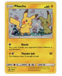 Pokemon 2019 Pikachu SM162 Sun & Moon Black Star Promo Holo Card LP (FREE S&H) - Image 1