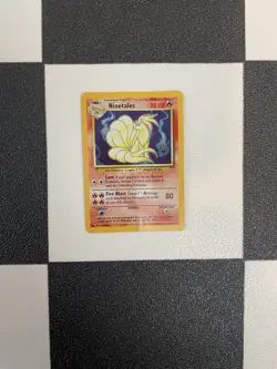 Pokemon TCG Ninetales Holo U Holo Rare Card Base Set - Image 1