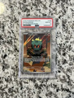 Pokemon TCG Marshadow Mega Evolution Illustration Rare Card 146/132 PSA 10 - Image 1