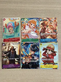 One Piece CCG McDonald’s Promo Pack - 6 Card Set - SEALED - Image 1
