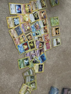 38 Vintage WOTC Pokemon Cards Mixed Vintage Sets Bulk Lot Dmg-Lp - Image 1