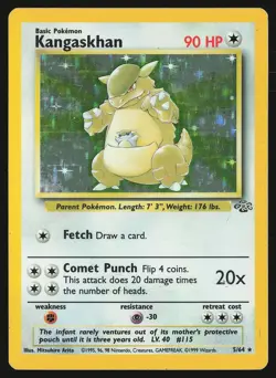 Jungle Kangaskhan (5) #05/64 Holo Rare Pokemon Card - Image 1