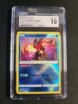 Radiant Greninja 046/189 CGC 10 Gem Mint Astral Radiance Holo Pokemon Card 2022 - Image 1