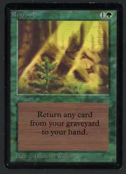 ***Beta Regrowth** MTG Beta Magic Kid Icarus - Image 1