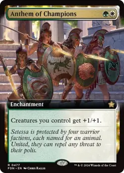 Magic: The Gathering | Anthem of Champions (Extended Art) | Foundations | NM - Image 1