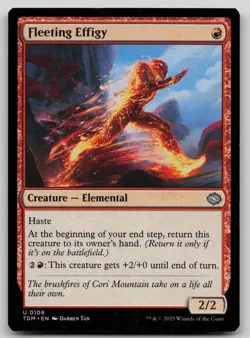 Fleeting Effigy #108 (LP) Tarkir Dragonstorm TDM Magic MTG - Image 1