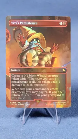 Vivi's Persistence (Borderless) Commander: Final Fantasy Foil - Ships Ina Box 🔮 - Image 1