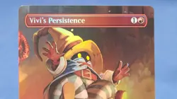 Vivi's Persistence (Borderless) Commander: Final Fantasy Foil - Ships Ina Box 🔮 - Image 2