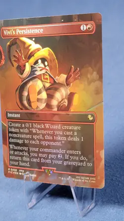 Vivi's Persistence (Borderless) Commander: Final Fantasy Foil - Ships Ina Box 🔮 - Image 4