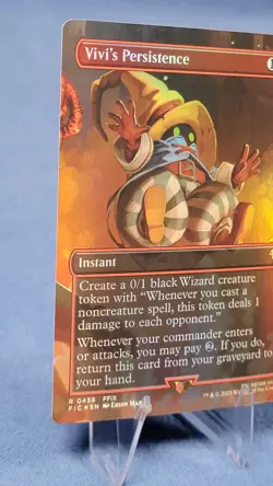 Vivi's Persistence (Borderless) Commander: Final Fantasy Foil - Ships Ina Box 🔮 - Image 5