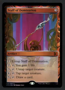 ***FOIL Staff of Domination Masterpiece** MTG Promo Magic Kid Icarus - Image 1