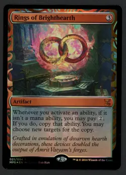 ***FOIL Rings of Brighthearth Masterpiece** MTG Promo Magic Kid Icarus - Image 1