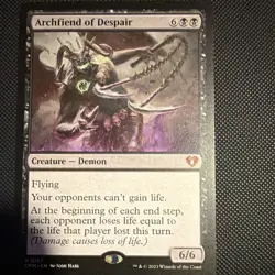 Archfiend of Despair Commander Masters Mythic Creature Demon Black 137 6/6 - Image 1