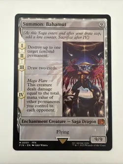 Magic the Gathering: Summon: Bahamut Final Fantasy Regular NM - Image 1
