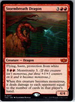 Stormbreath Dragon - 237 - Commander: Tarkir: Dragonstorm - Magic MTG - NM - B3G - Image 1