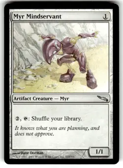 MTG Magic the Gathering Myr Mindservant (213/306) Mirrodin LP - Image 1