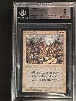 Wrath of God - BGS 6 - Beta - Mtg - Image 1