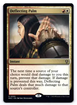 Deflecting Palm NM Commander: Murders at Karlov Manor 0205 MTG Regular - Image 1