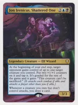 Altered Jon Irenicus, Shattered One LP MTG Hand Painted Unique Extended Art Rare - Image 1