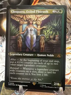 MTG | Cleopatra, Exiled Pharaoh [Assassin's Creed] ✨ETCHED FOIL✨ - Image 1