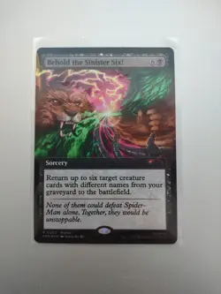 MTG Behold The Sinister Six Magic Promo Card Foil Pax West 2025 - Image 1