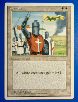 1 BANNED MTG Magic The Gathering Cruzade | Fourth Edition 4ED | NM Near Mint - Image 1