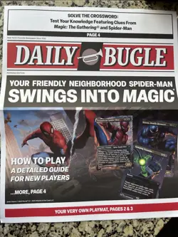 PAX WEST 2025 MTG Daily Bugle Newspaper Spider-Man Playmat Exclusive - Image 1