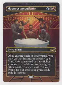 Altered Maestros Ascendancy LP MTG Magic Hand Painted Unique Custom Extended Art - Image 1