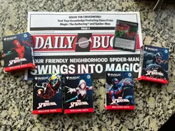 PAX WEST 2025 MTG Spider-Man Complete Welcome X5 + Daily Bugle Playmat + PROMO - Image 1