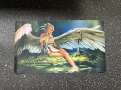 HCD MTG: Serenity Angel Playmat Game Mat 24 x 14 Protective case included - Image 1
