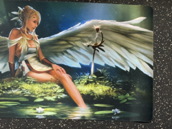 HCD MTG: Serenity Angel Playmat Game Mat 24 x 14 Protective case included - Image 3