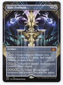Halo Fountain (Borderless) 0285 (Pack Fresh) - MTG: Streets of New Capenna (SNC) - Image 1