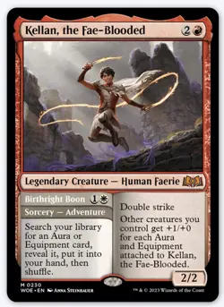 Kellan, the Fae-Blooded 0230 (Pack Fresh) - MTG: Wilds of Eldraine (WOE) - Image 1