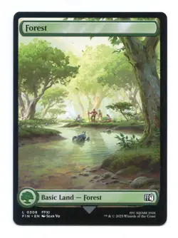 Forest Basic Land #0308 NM Final Fantasy FIN MTG Magic the Gathering FFXI - Image 1