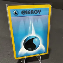 WATER ENERGY - 102/102 - Base Set - Pokemon Card - LP - Image 1