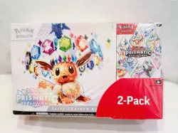 Pokemon Prismatic Evolutions Elite Trainer Box & Booster Bundle - Costco 2 Pack - Image 1