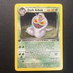Pokemon Dark Arbok 1st Edition Holo WOTC 2000 Team Rocket 2/82 VLP/NM - Image 1