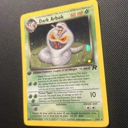 Pokemon Dark Arbok 1st Edition Holo WOTC 2000 Team Rocket 2/82 VLP/NM - Image 3