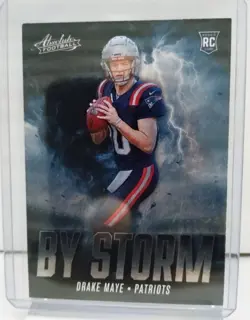 2024 Panini Absolute - By Storm Drake Maye #BS-DME (RC) - Image 1