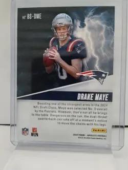 2024 Panini Absolute - By Storm Drake Maye #BS-DME (RC) - Image 2
