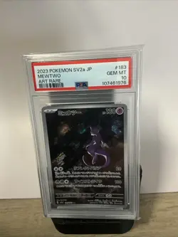 Pokemon Card PSA 10 Mewtwo AR 183/165 sv2a 151 2023 Japanese Art Rare Gem Mint - Image 1
