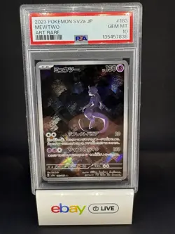 [PSA 10] Mewtwo 183/165 151 SV2a AR Art Rare Holo Japanese POKEMON - Image 1